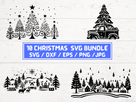 10 CHRISTMAS SVG Bundle
