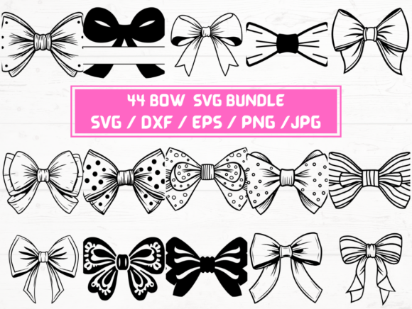 Bow SVG Files for Crafting, Design & Business