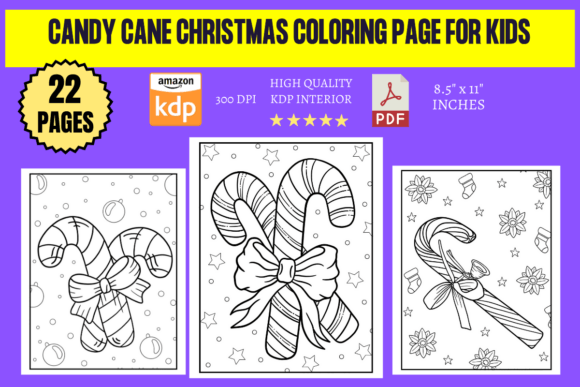 Candy Cane Christmas Coloring Page for K: Joyful, Print-Ready Fun for Little Hands