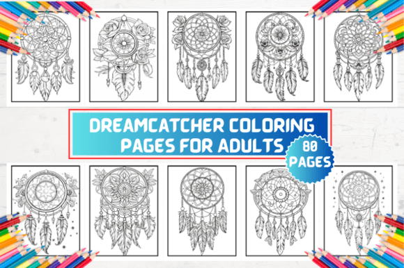 Dreamcatcher Coloring Pages for Adults