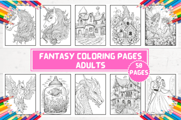 Fantasy Coloring Pages for Adults