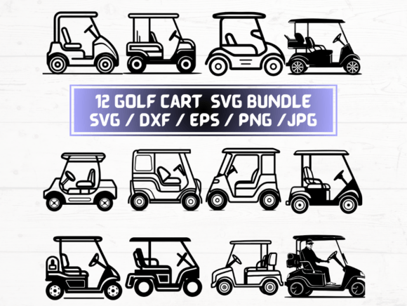 Golf Cart SVG Design Files: A Versatile Digital Toolkit for Creative and Commercial Projects