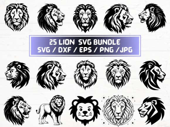 Lion SVG Files for Creative Professionals