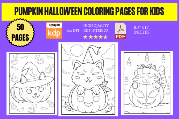 Pumpkin Halloween Coloring Page Fork Kid