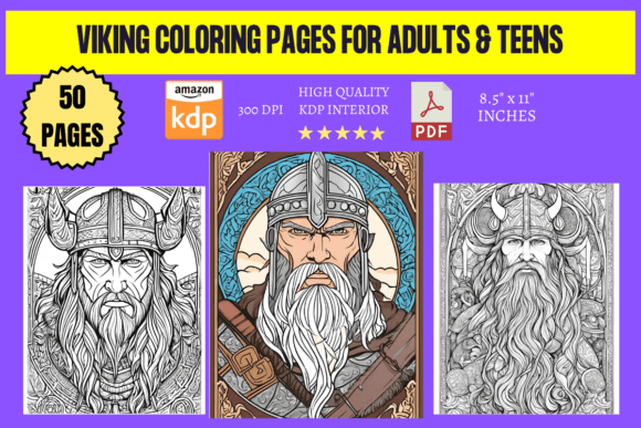 Viking Coloring Pages for Adults & Teens